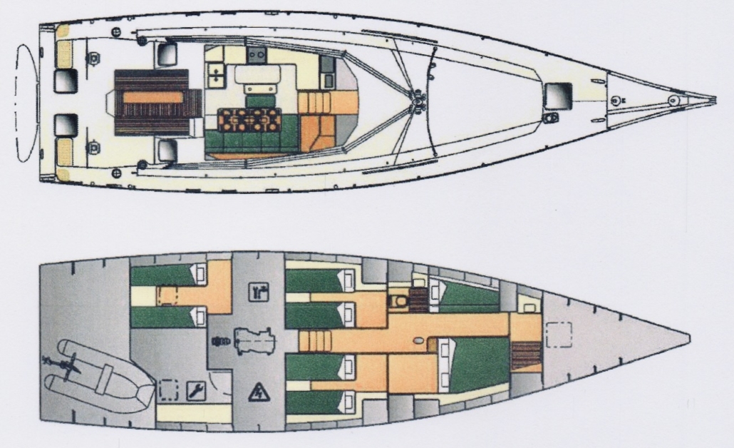 Plan de l'aménagement intérieur de Venus