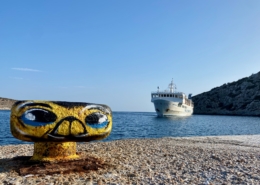 Port d'Iraklia avec le ferry Scopelitis