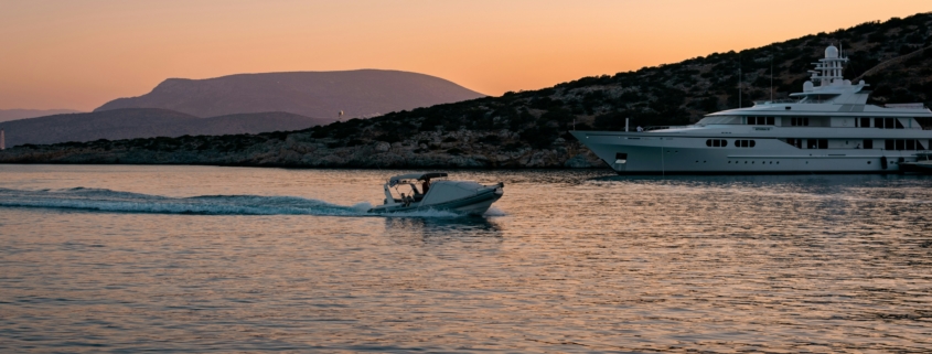 Coucher de soleil sur Schinoussa