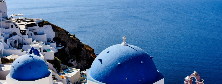 Vue de Oia, à Santorin