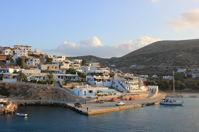 Vue du port de Donoussa